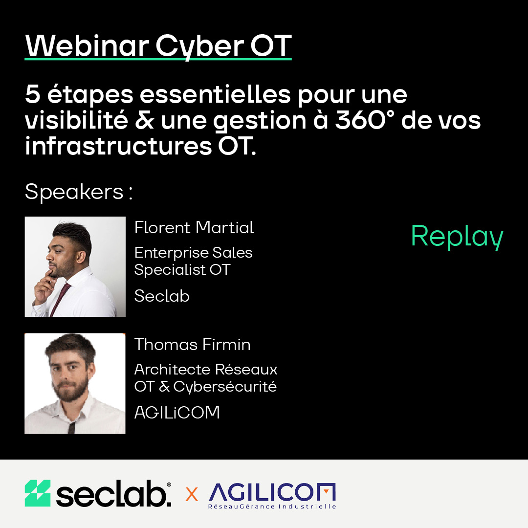 Webinar 5 étapes essentielles pour une visibilité & une gestion à 360° de vos infrastrctures OT.