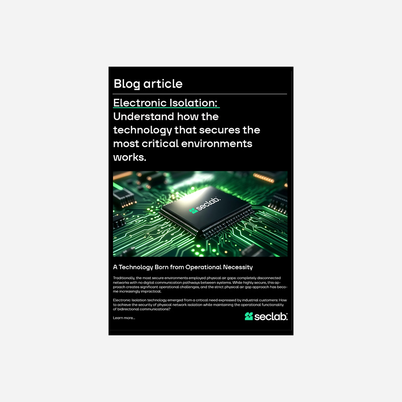 link to blog article on Electronic AirGap technology