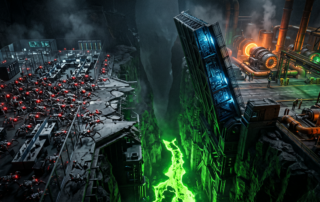 Futuristic image that represents IT/OT isolation