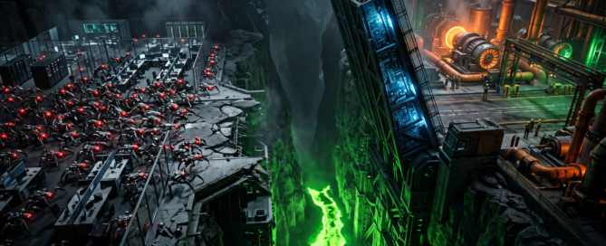 Futuristic image that represents IT/OT isolation