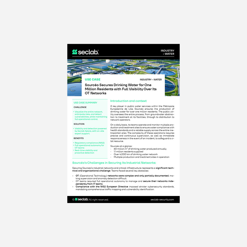 Use Case - Sourcéo - Seclab Xplore